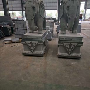 莆田芝麻灰花岗岩对象 芝麻白芝麻灰大象