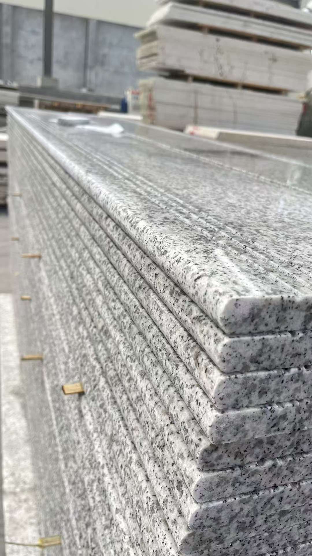 莆田芝麻白楼梯踏步 花岗岩楼梯板材